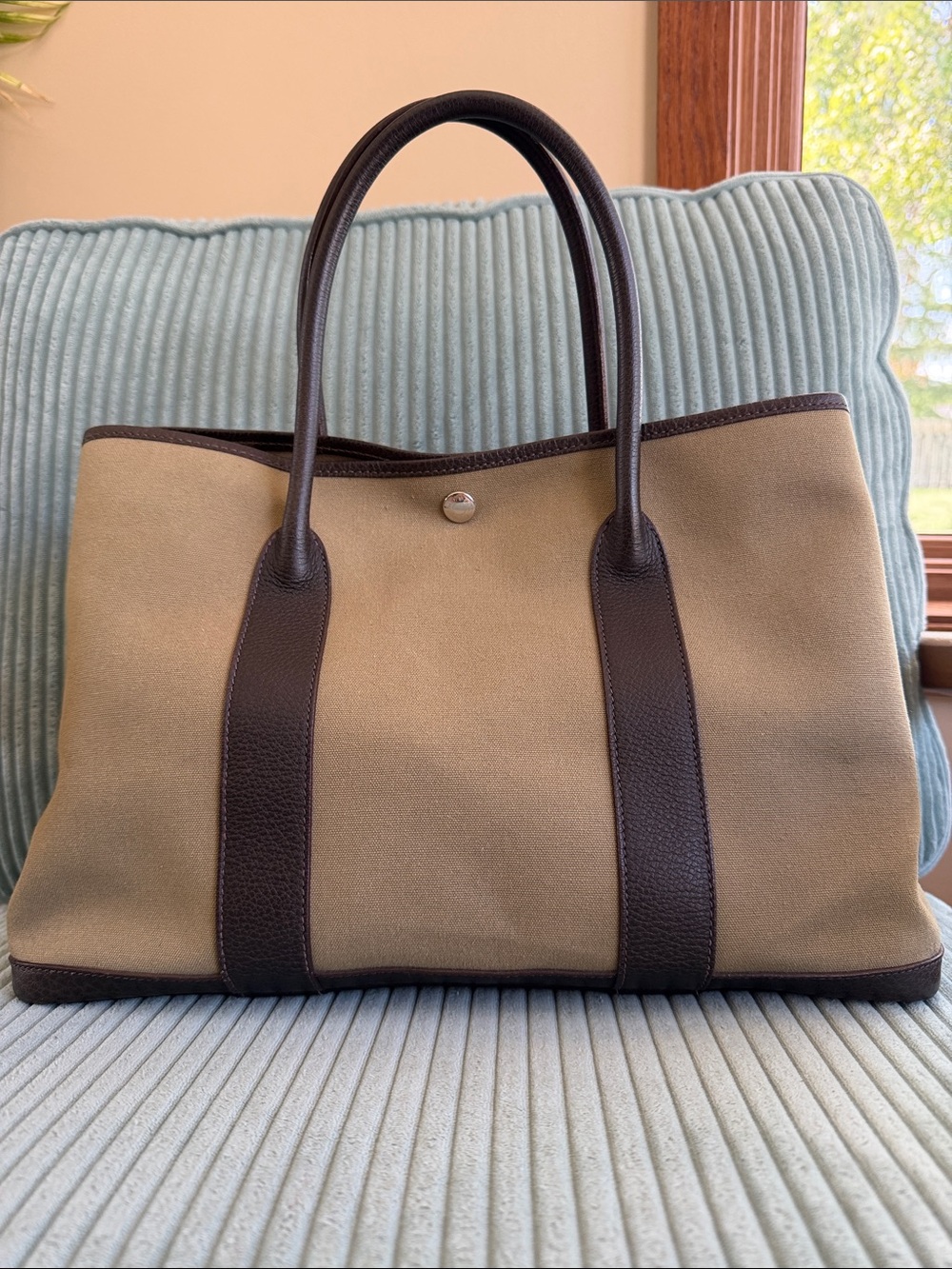 Hermes Garden Party Tote Bag - 36 - Olive